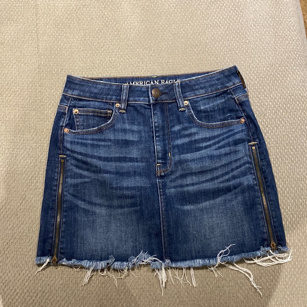 Mini Jean Skirt